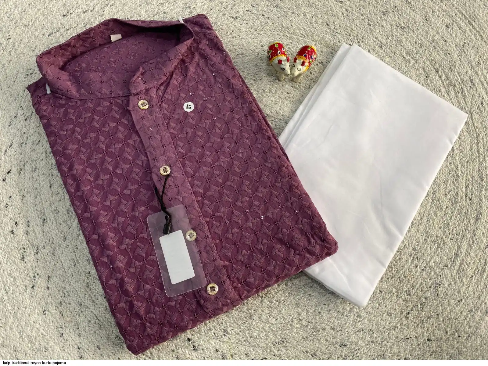 KALP TRADITIONAL RAYON KURTA PAJAMA I