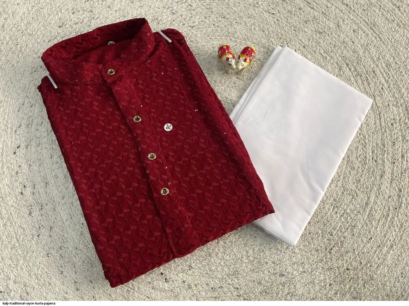 KALP TRADITIONAL RAYON KURTA PAJAMA E