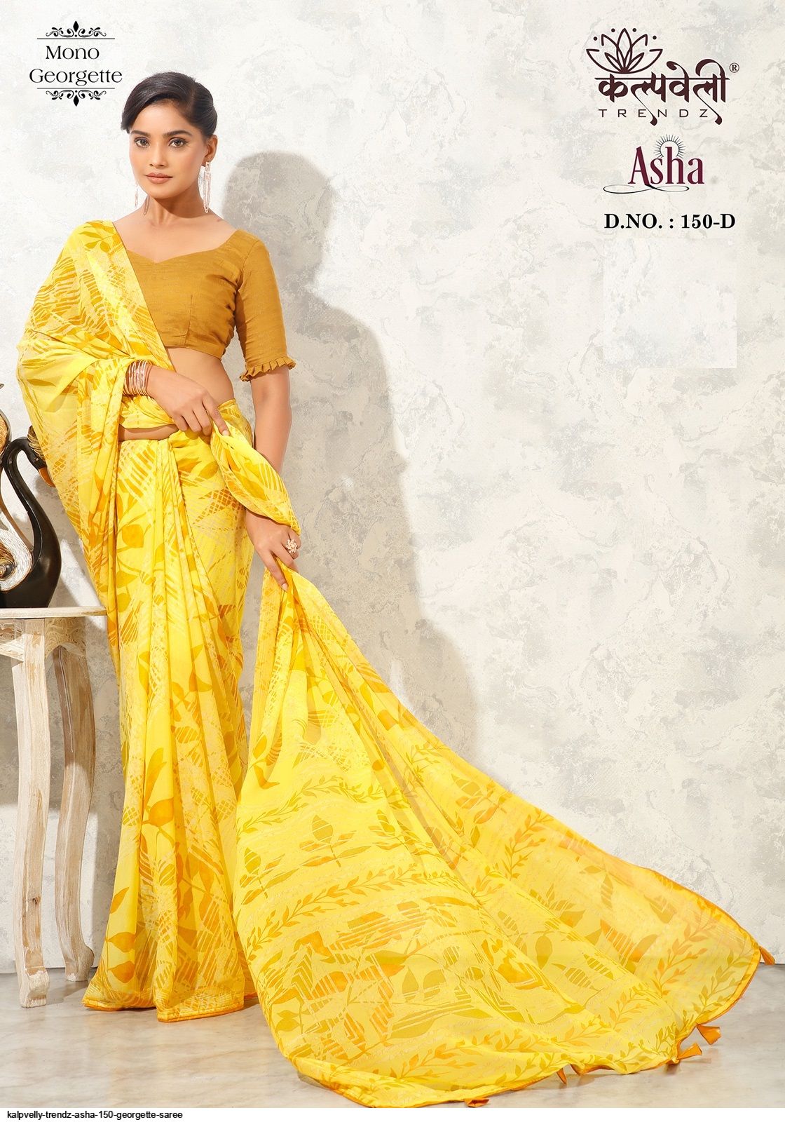 SARI Buy Off White Sequins Shimmer Georgette Saree - Koskii