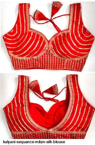 KALYANI SEQUANCE MILAN SILK BLOUSE 6