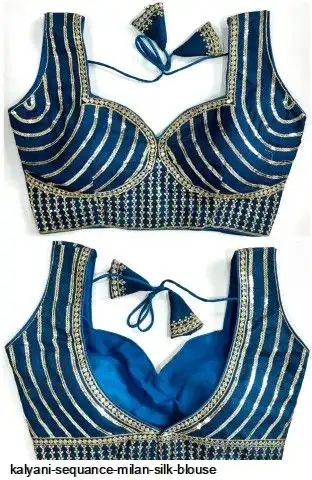 KALYANI SEQUANCE MILAN SILK BLOUSE 1