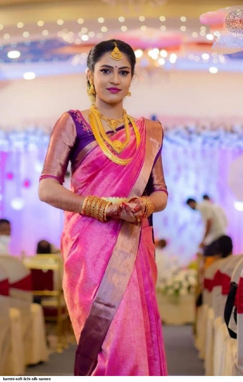 KAMINI SOFT LICHI SILK SAREES