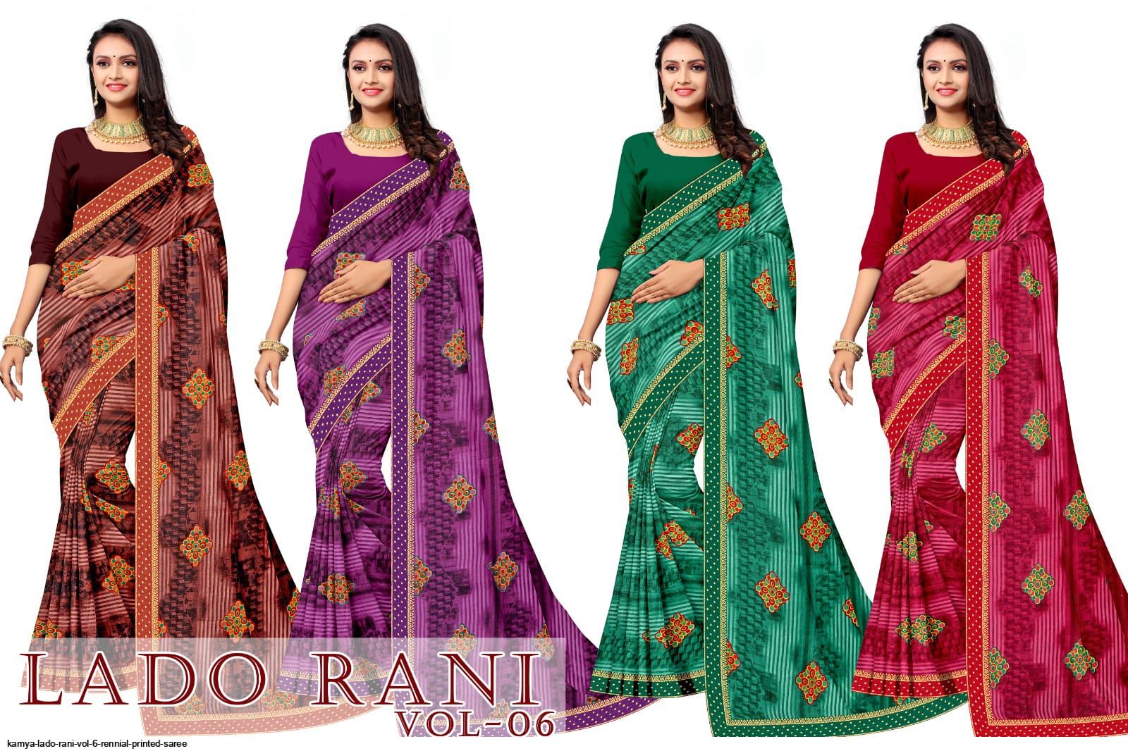 Kamya Lado Rani Vol 6 rennial printed saree
