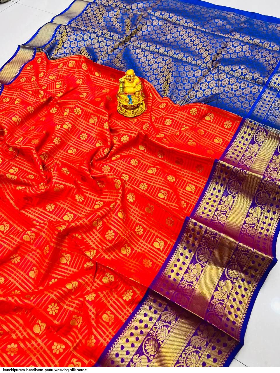 Kanchipuram Handloom Pattu Weaving Silk Saree