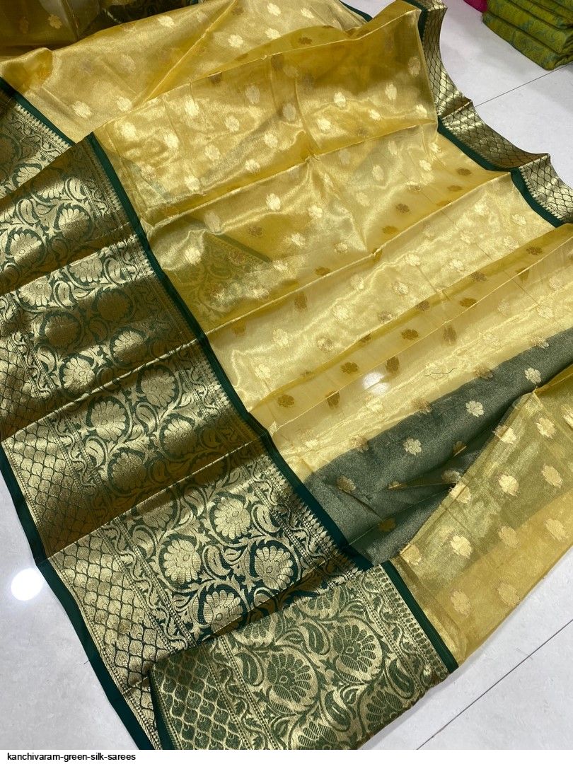 KANCHIVARAM GREEN SILK SAREES