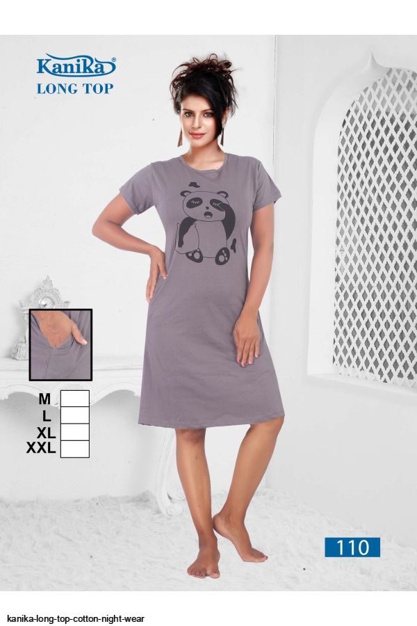 KANIKA LONG TOP COTTON NIGHT WEAR