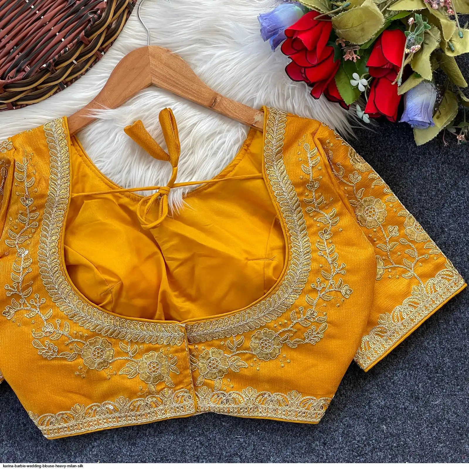 KARINA BARBIE WEDDING BLOUSE HEAVY MILAN SILK G