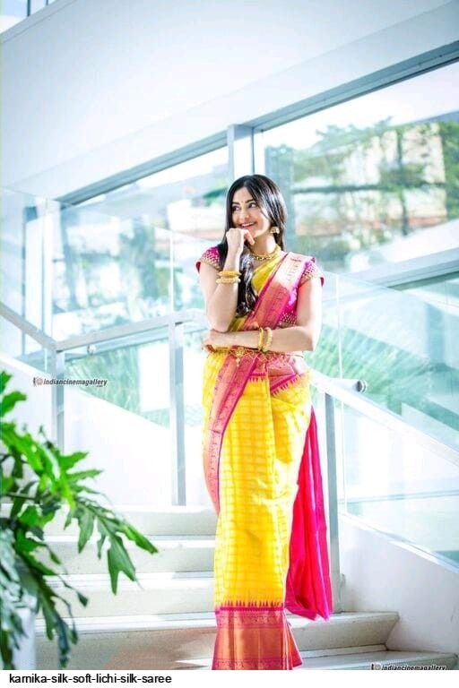 KARNIKA SILK SOFT LICHI SILK SAREE
