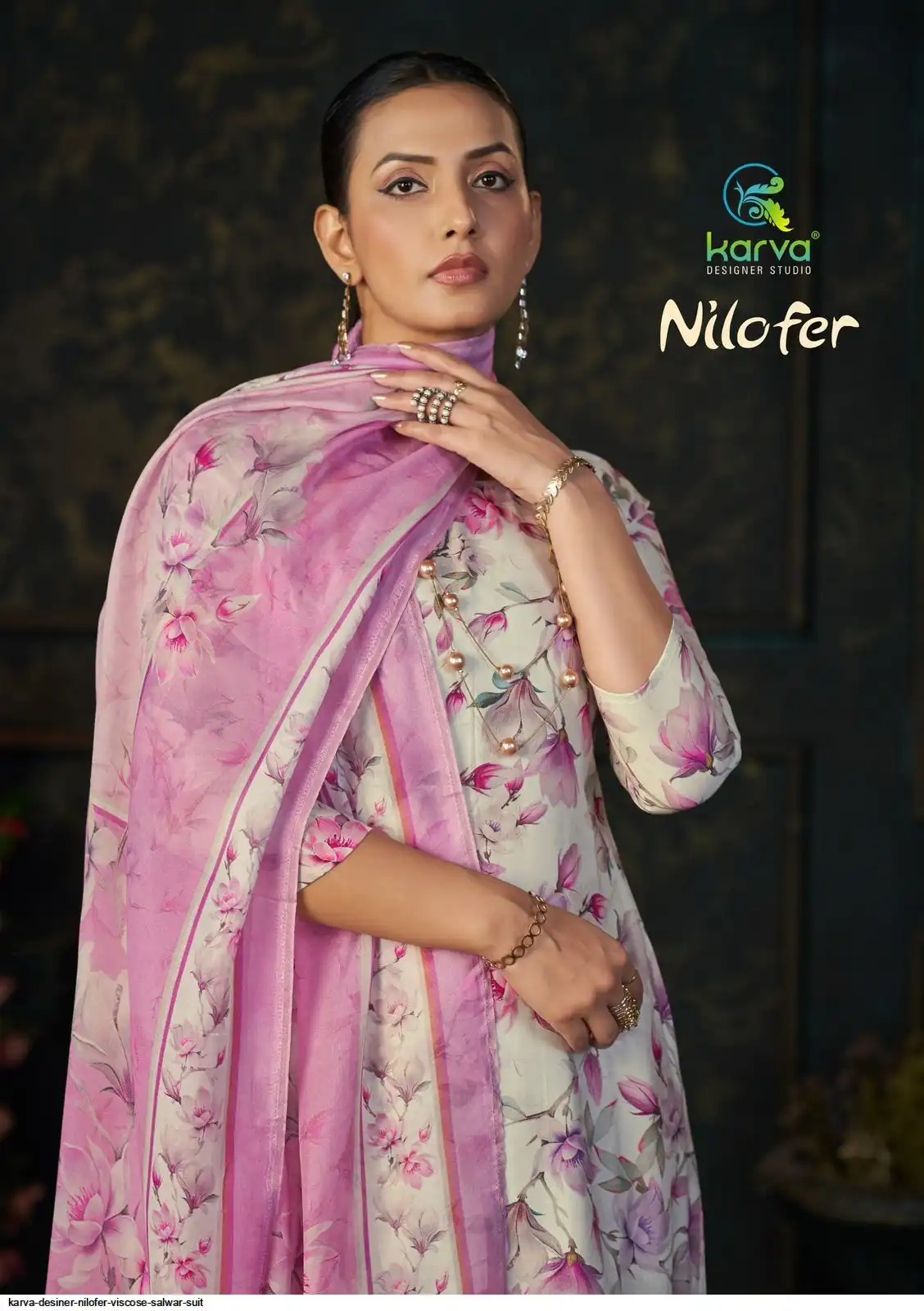 KARVA DESINER NILOFER VISCOSE SALWAR SUIT