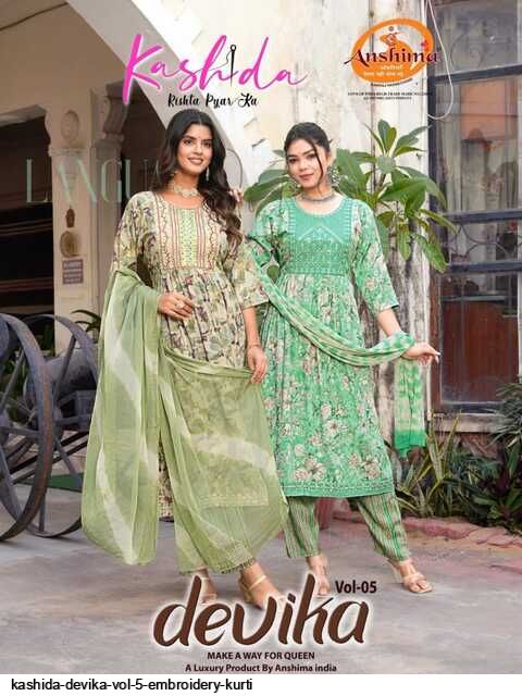 Kashida Devika Vol 5 embroidery kurti