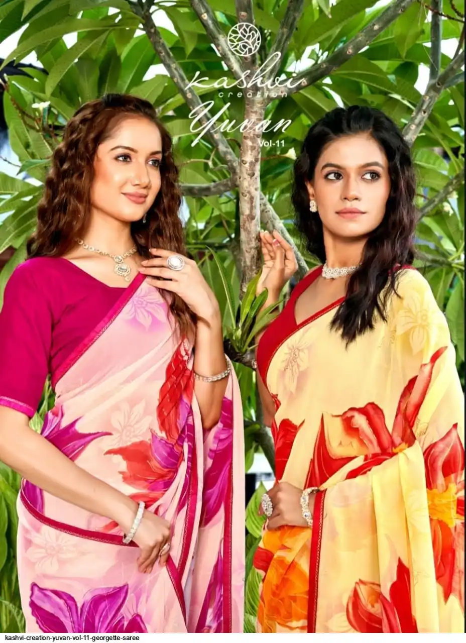 KASHVI CREATION YUVAN VOL 11 GEORGETTE SAREE