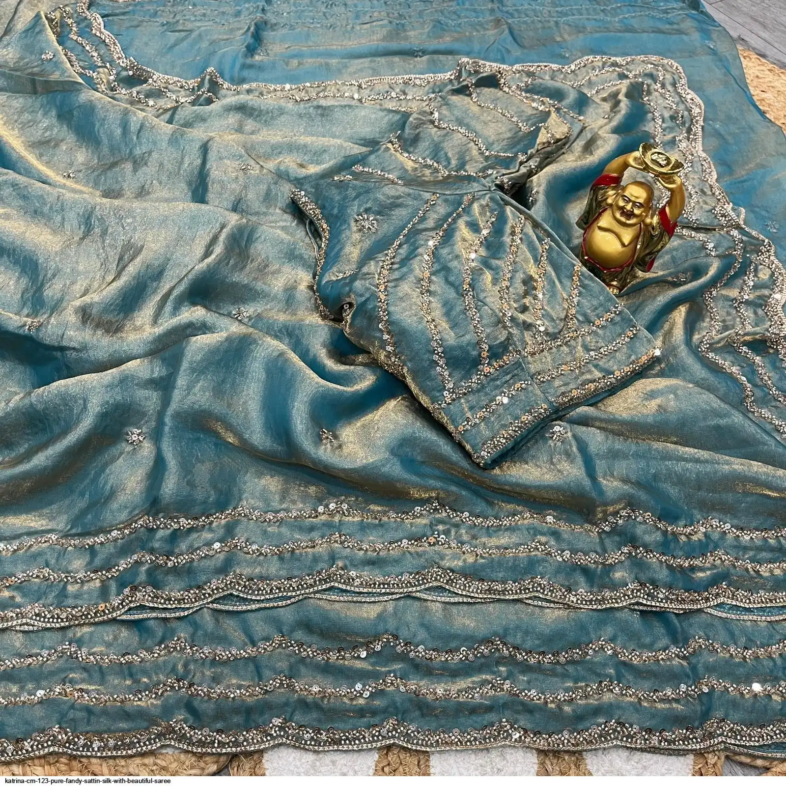 KATRINA CM 123 PURE FANDY SATTIN SILK WITH BEAUTIFUL SAREE 2
