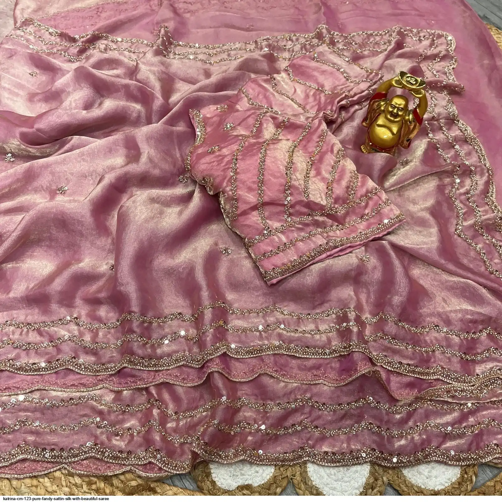 KATRINA CM 123 PURE FANDY SATTIN SILK WITH BEAUTIFUL SAREE 3