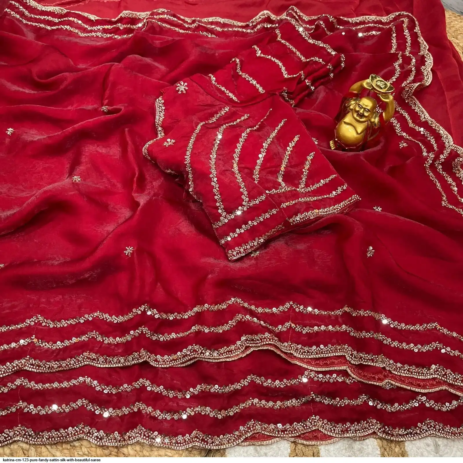 KATRINA CM 123 PURE FANDY SATTIN SILK WITH BEAUTIFUL SAREE 4