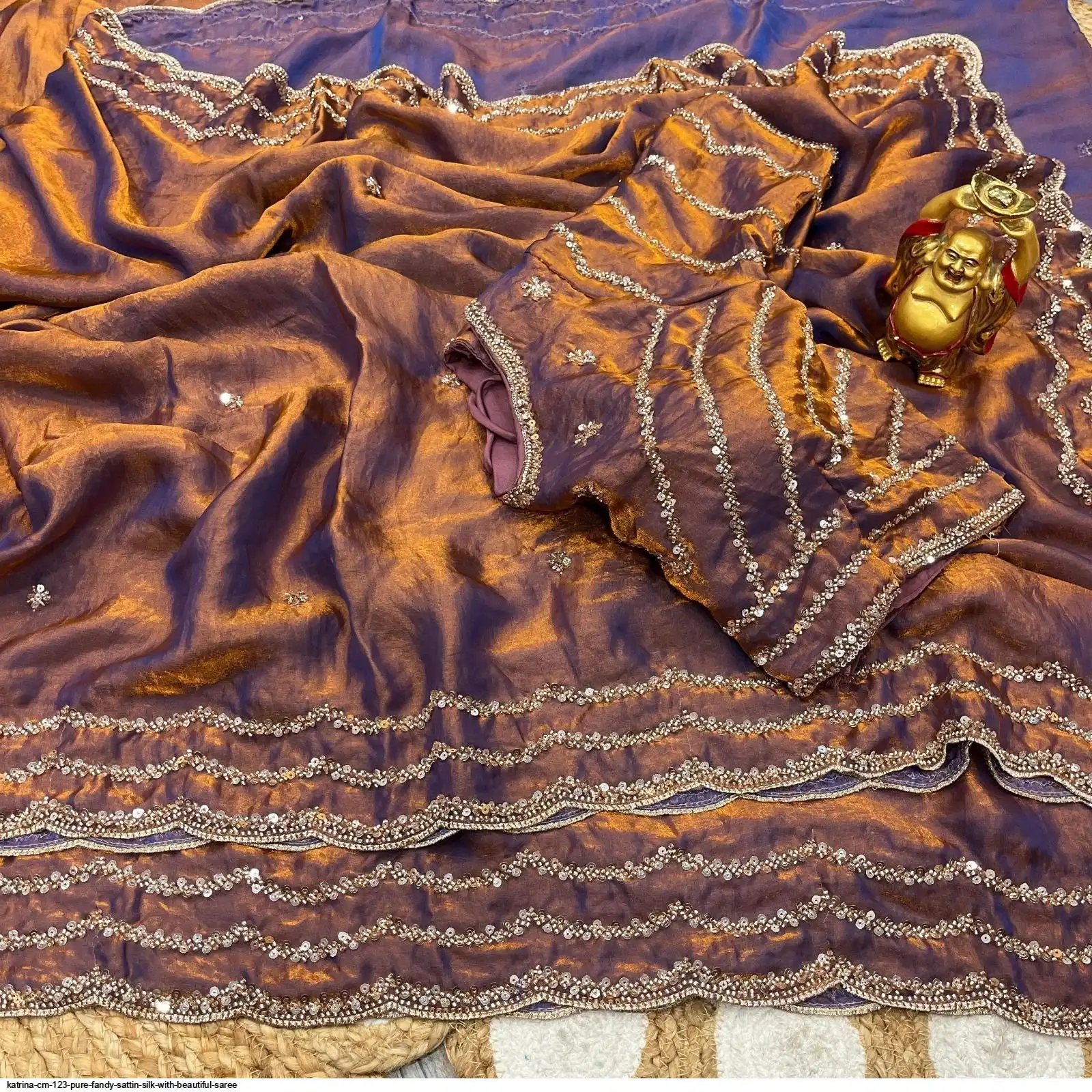 KATRINA CM 123 PURE FANDY SATTIN SILK WITH BEAUTIFUL SAREE 7