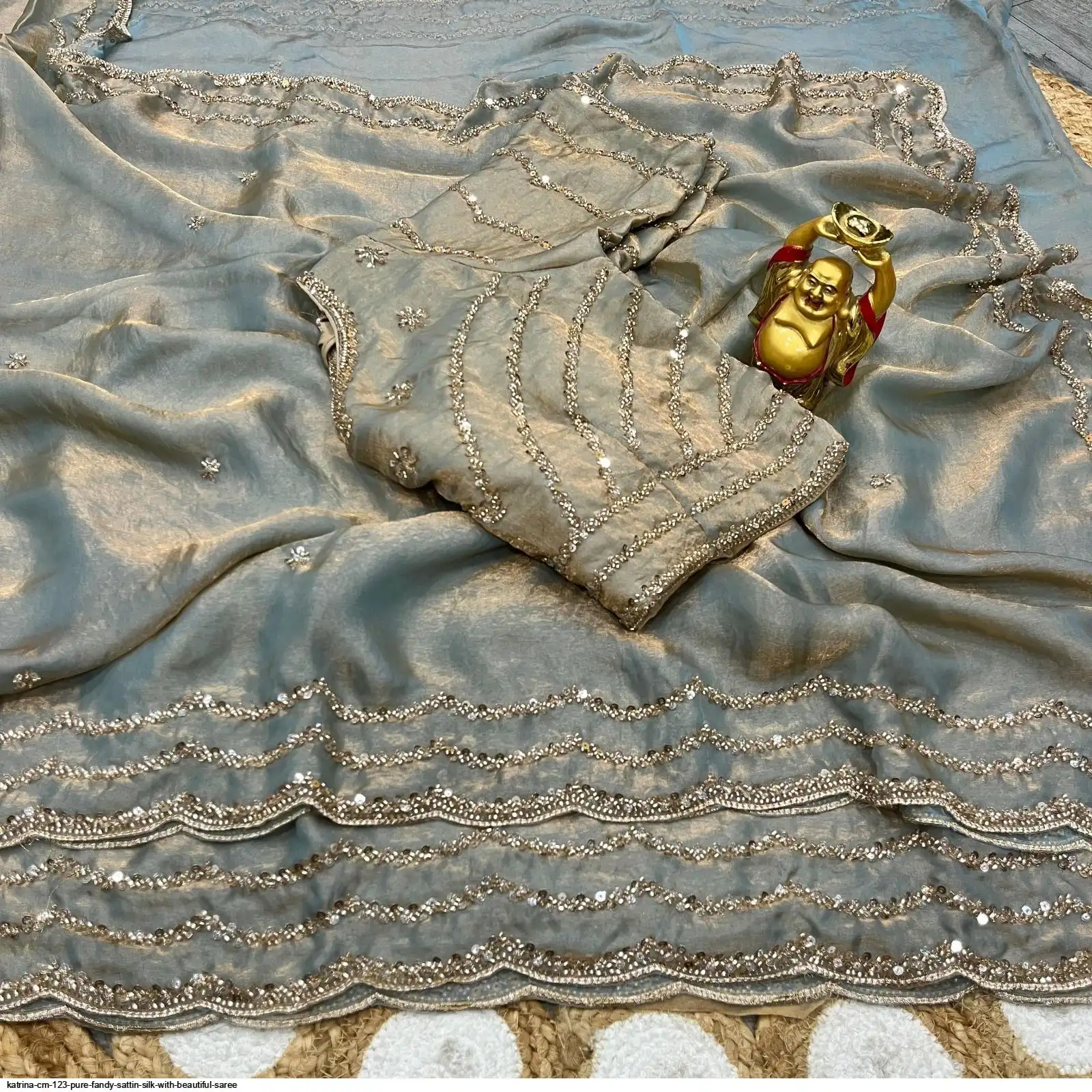 KATRINA CM 123 PURE FANDY SATTIN SILK WITH BEAUTIFUL SAREE 6
