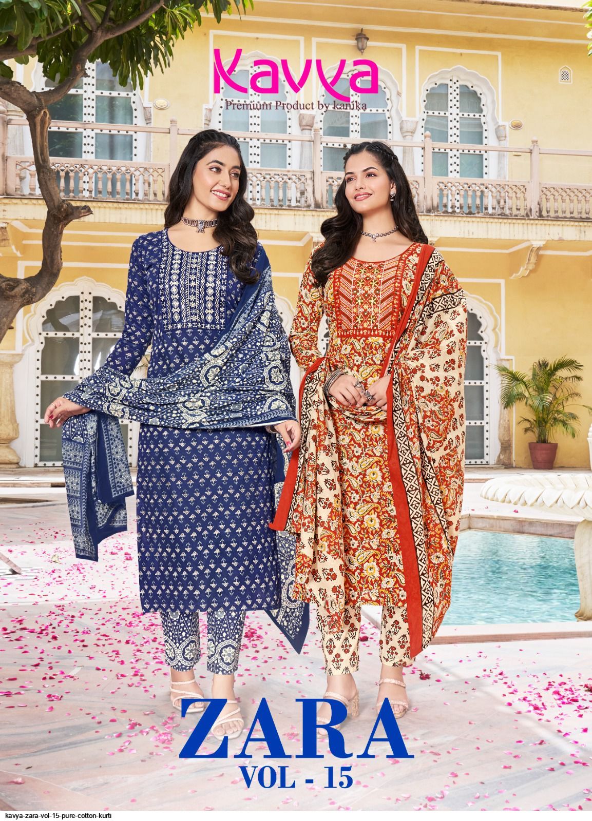 KAVYA ZARA vol 15 PURE COTTON KURTI