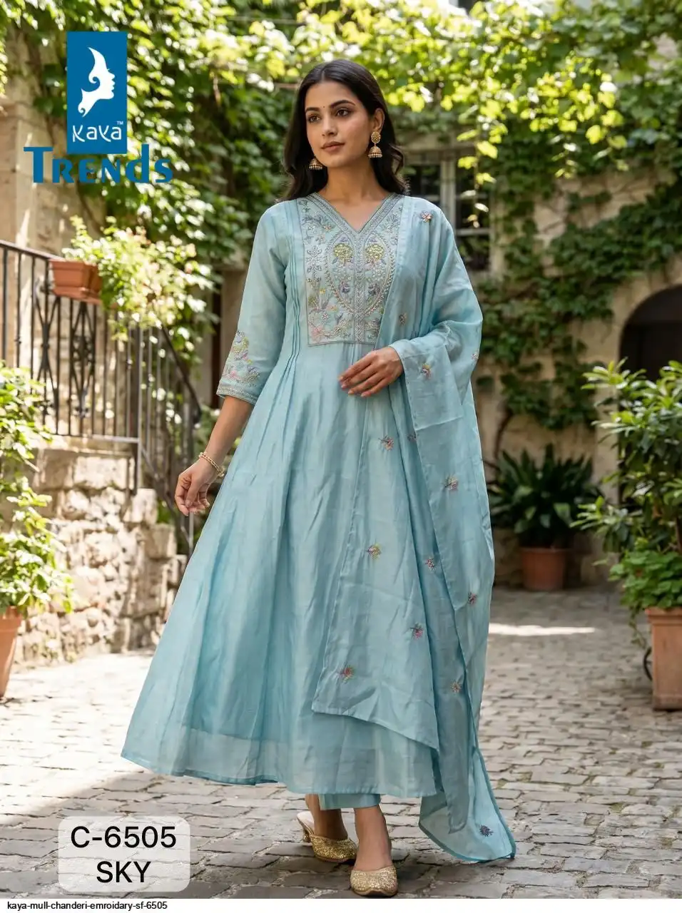 KAYA MULL CHANDERI EMROIDARY SF 6505 1