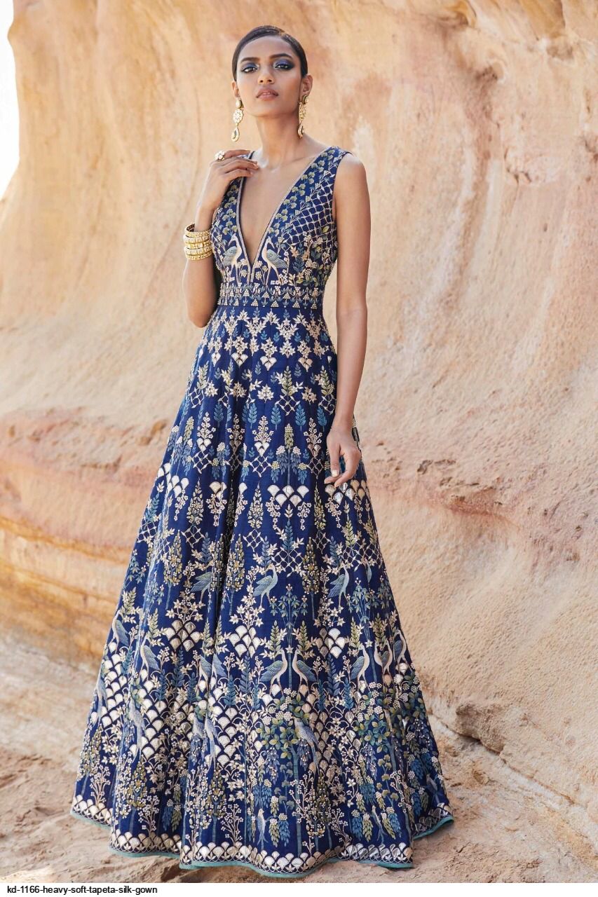 KD 1166 HEAVY SOFT TAPETA SILK GOWN