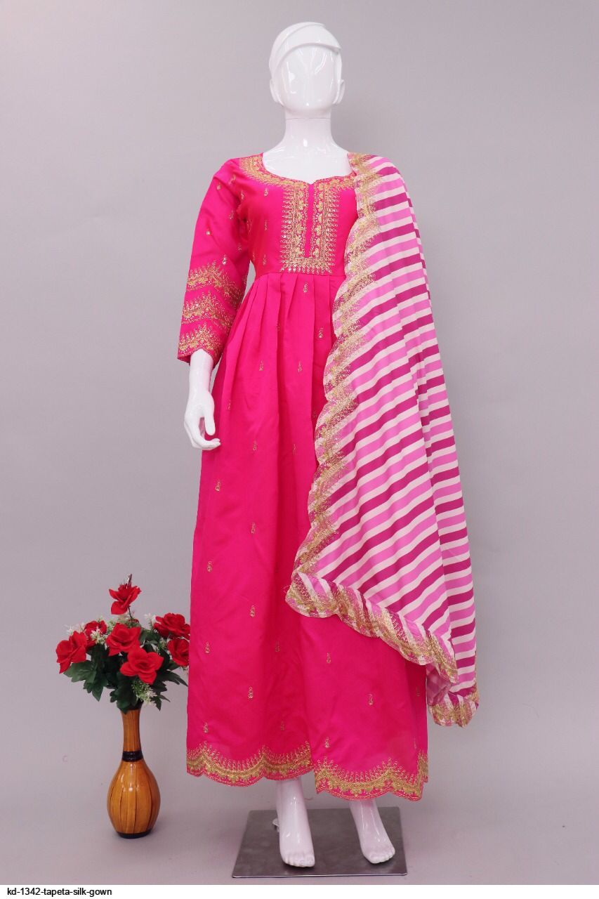 KD 1342 TAPETA SILK GOWN