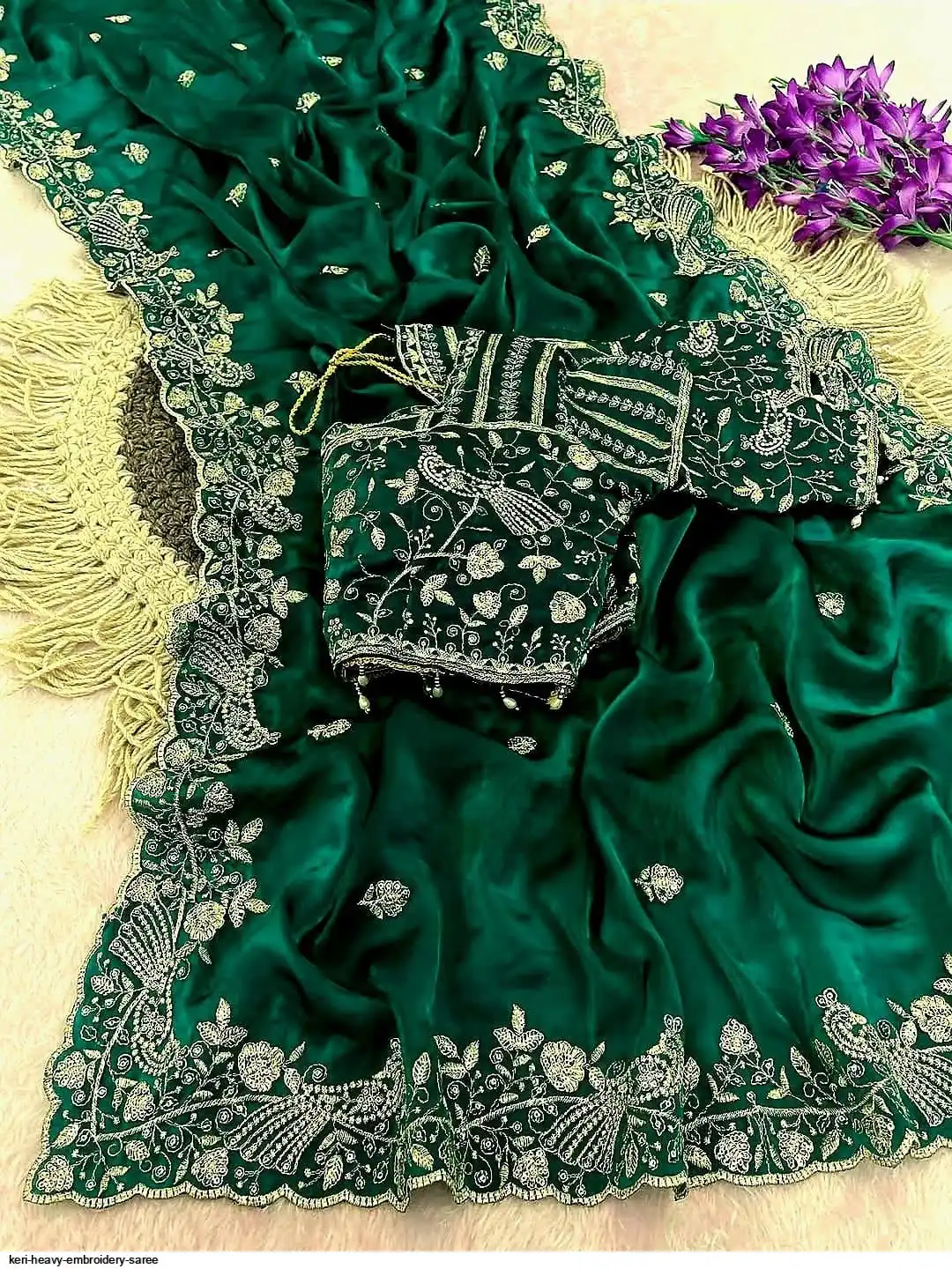 KERI HEAVY EMBROIDERY SAREE 3