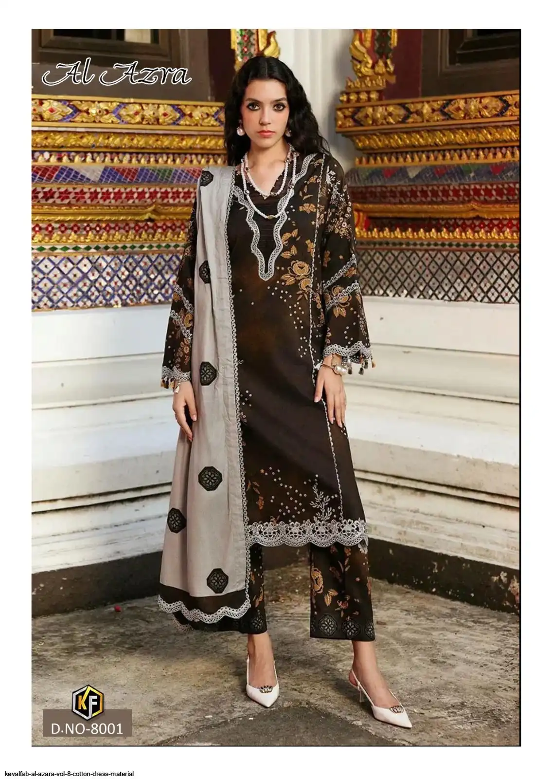 KEVALFAB AL AZARA VOL 8 COTTON DRESS MATERIAL