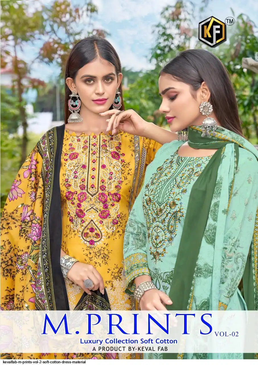 KEVALFAB M PRINTS VOL 2 SOFT COTTON DRESS MATERIAL