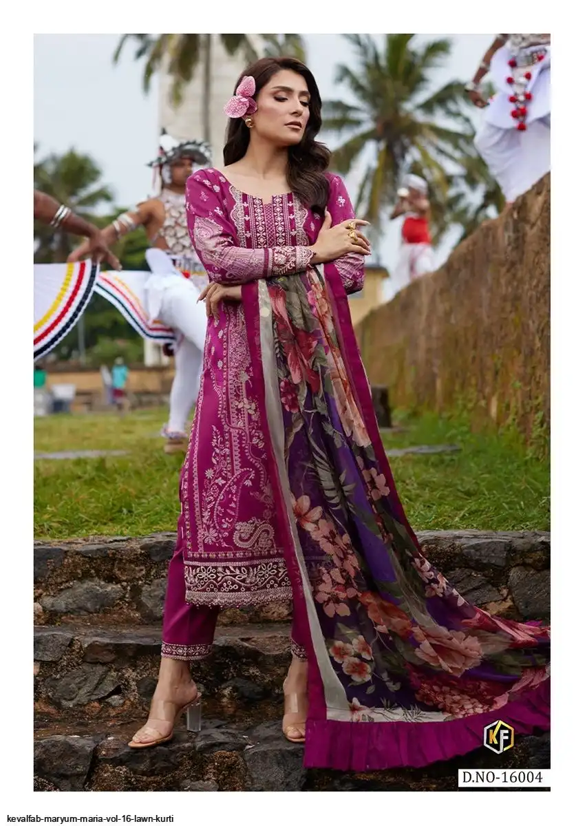 KEVALFAB MARYUM MARIA VOL 16 LAWN KURTI