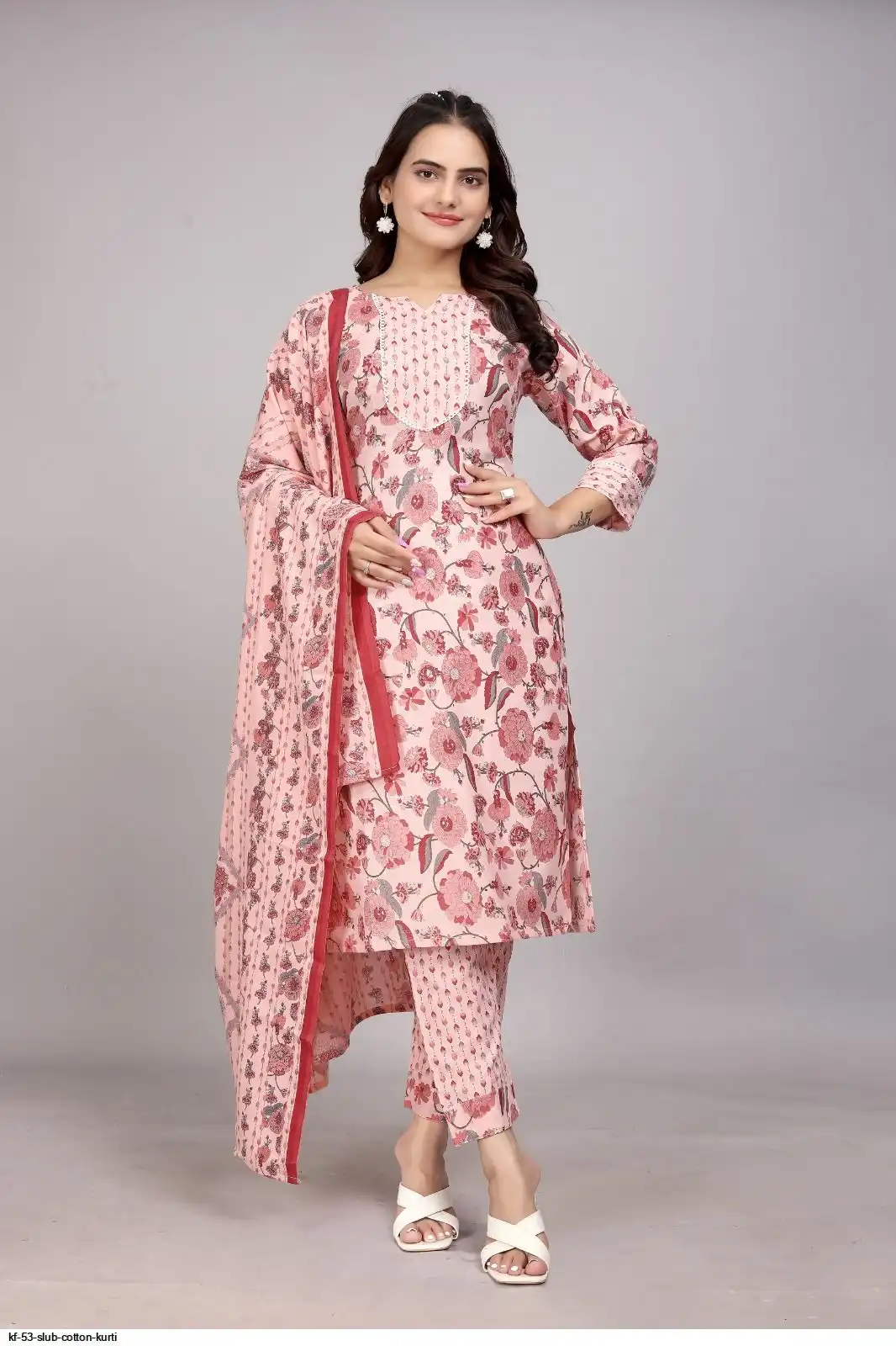 KF 53 SLUB COTTON KURTI B