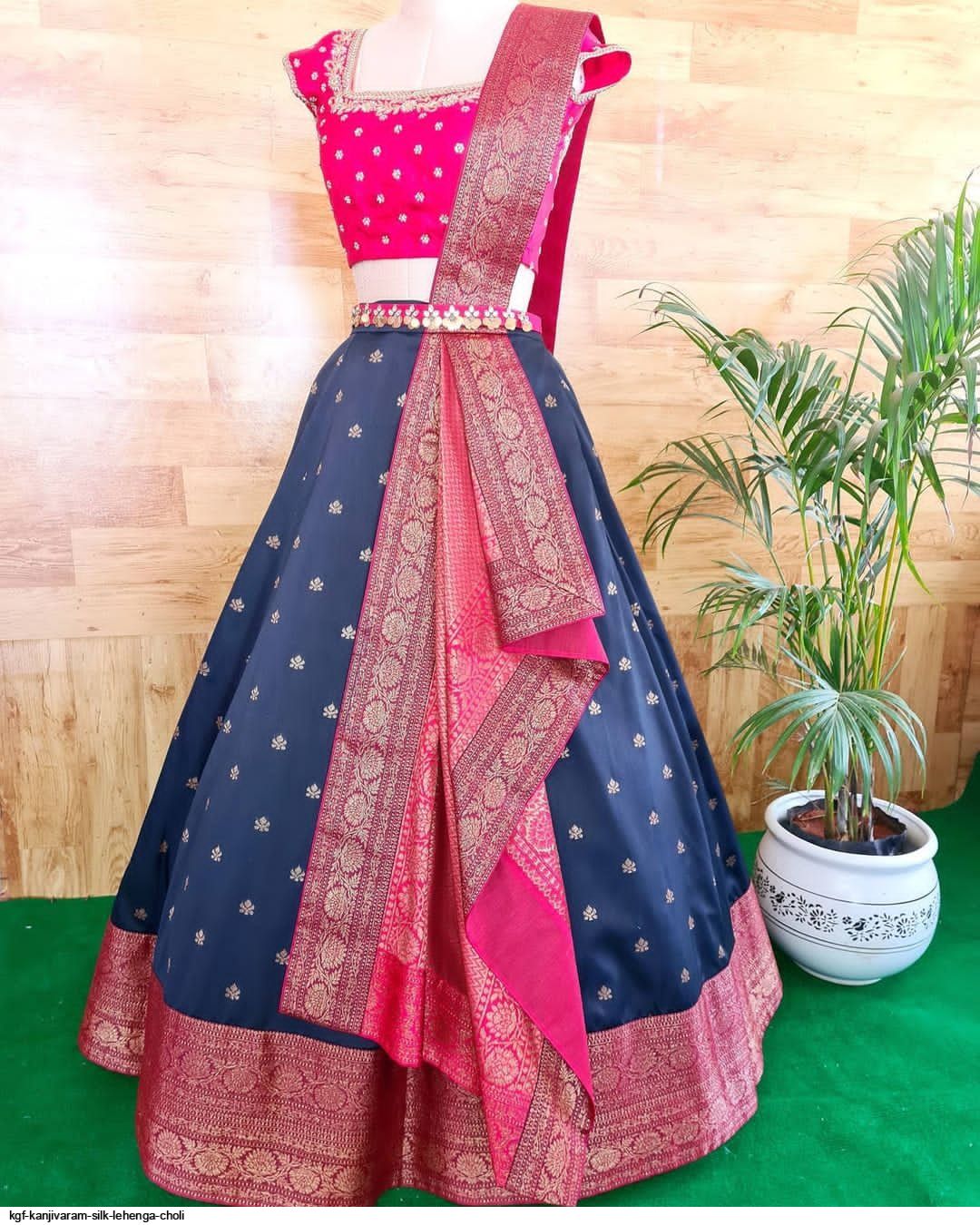 KGF kanjivaram Silk lehenga choli