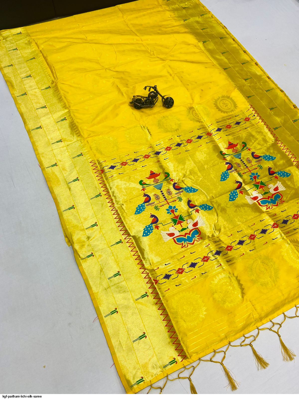 KGF PAITHANI LICHI SILK SAREE C