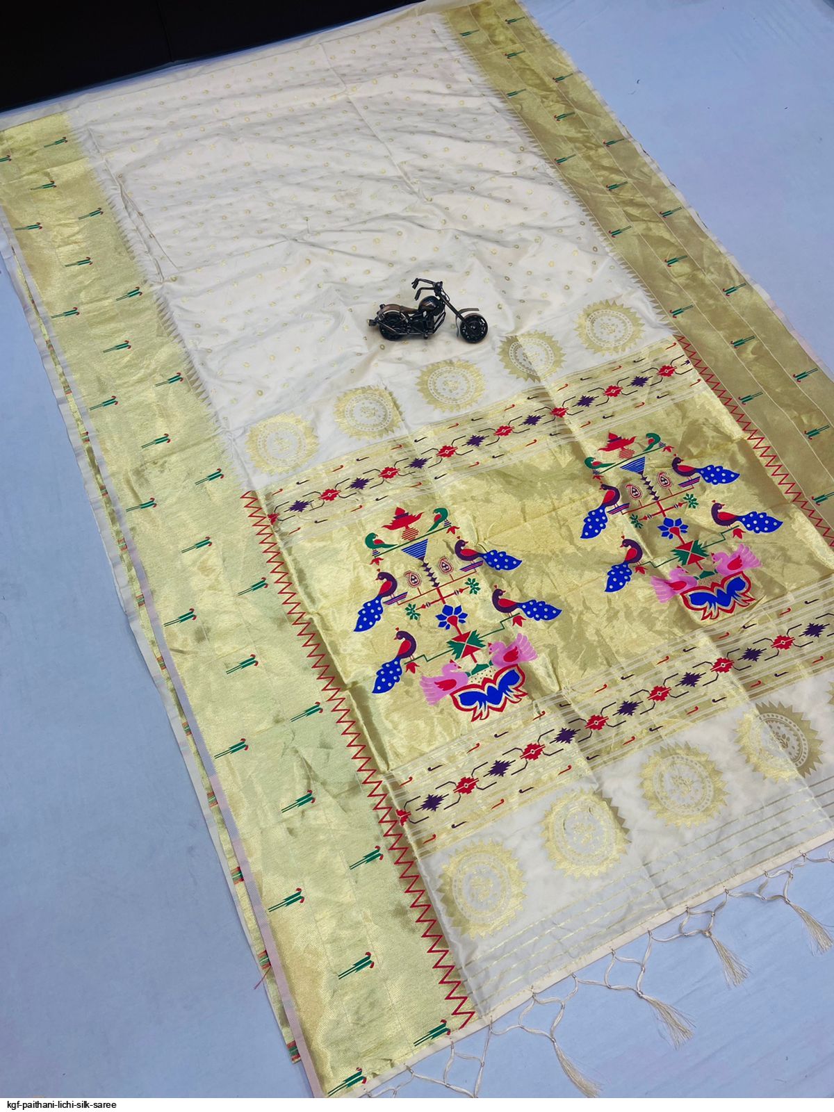 KGF PAITHANI LICHI SILK SAREE D