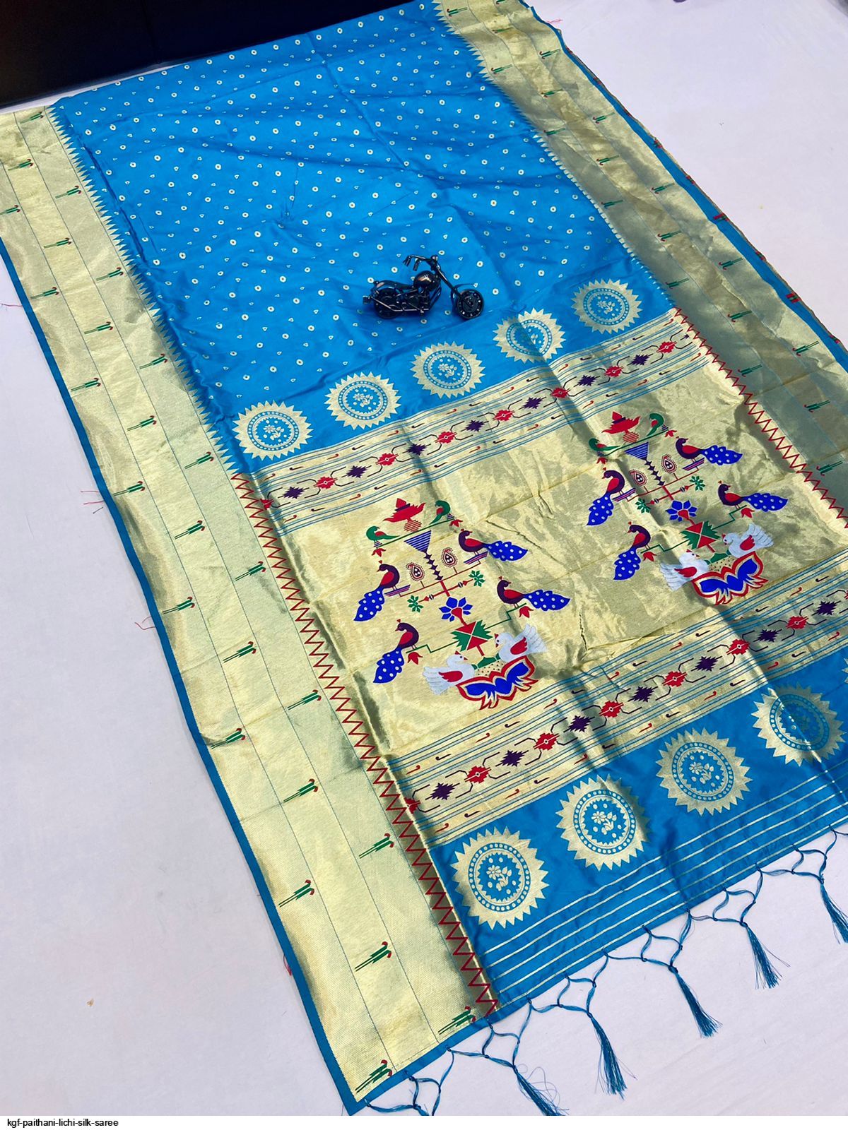 KGF PAITHANI LICHI SILK SAREE A