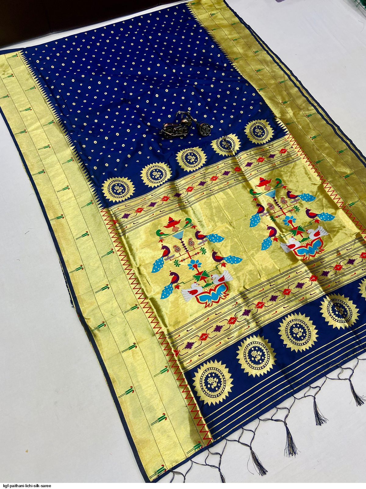 KGF PAITHANI LICHI SILK SAREE E