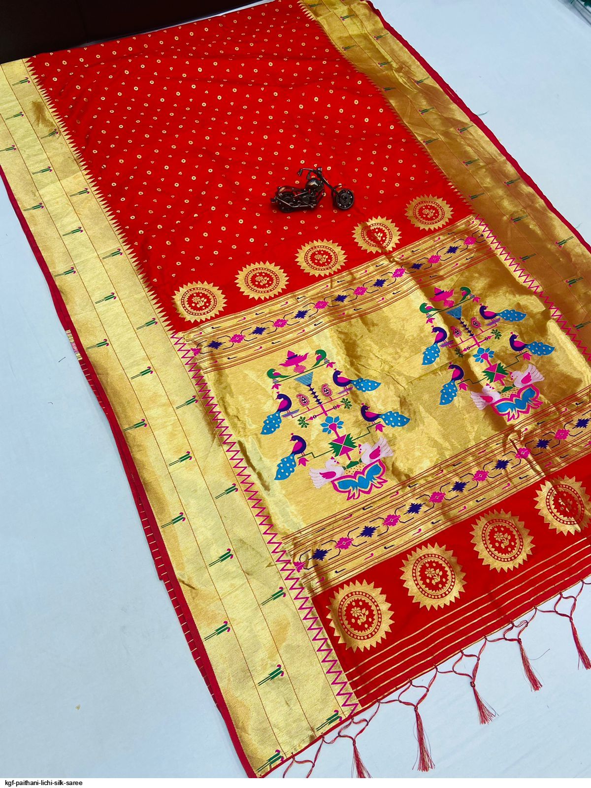 KGF PAITHANI LICHI SILK SAREE B