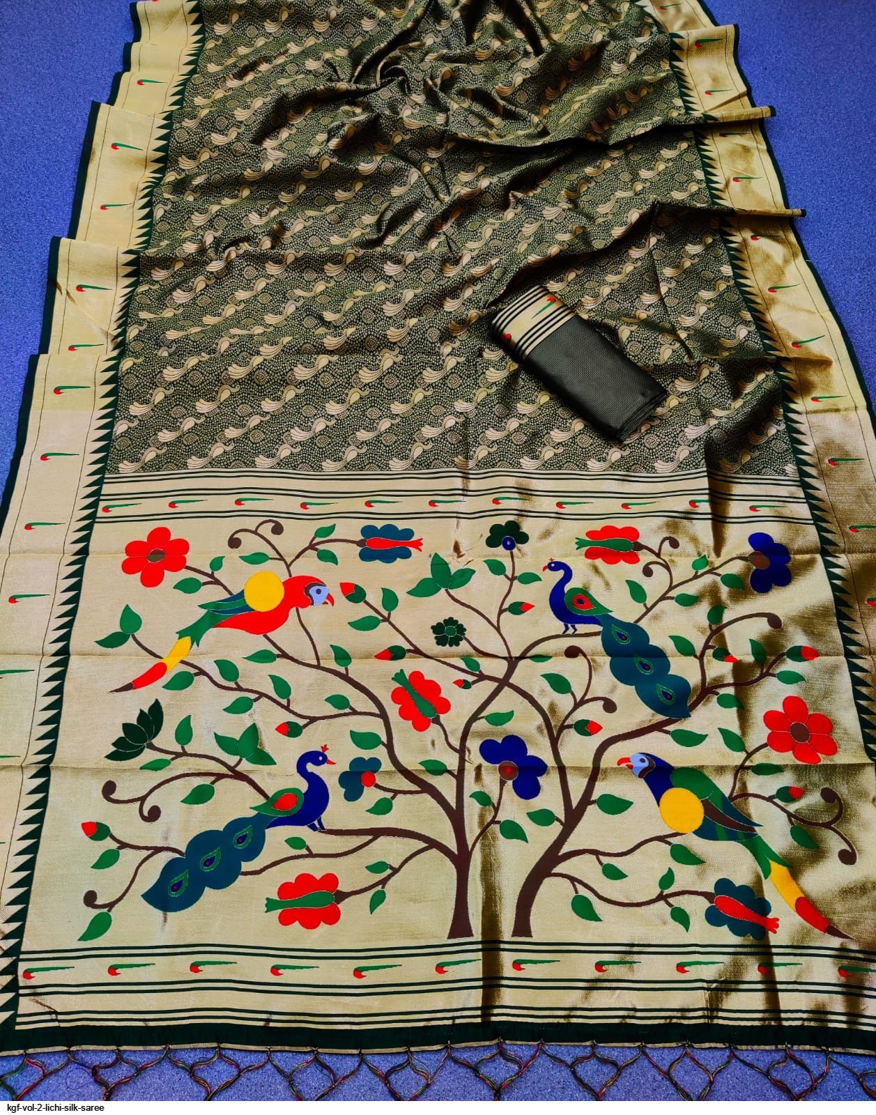 KGF VOL 2 LICHI SILK SAREE C