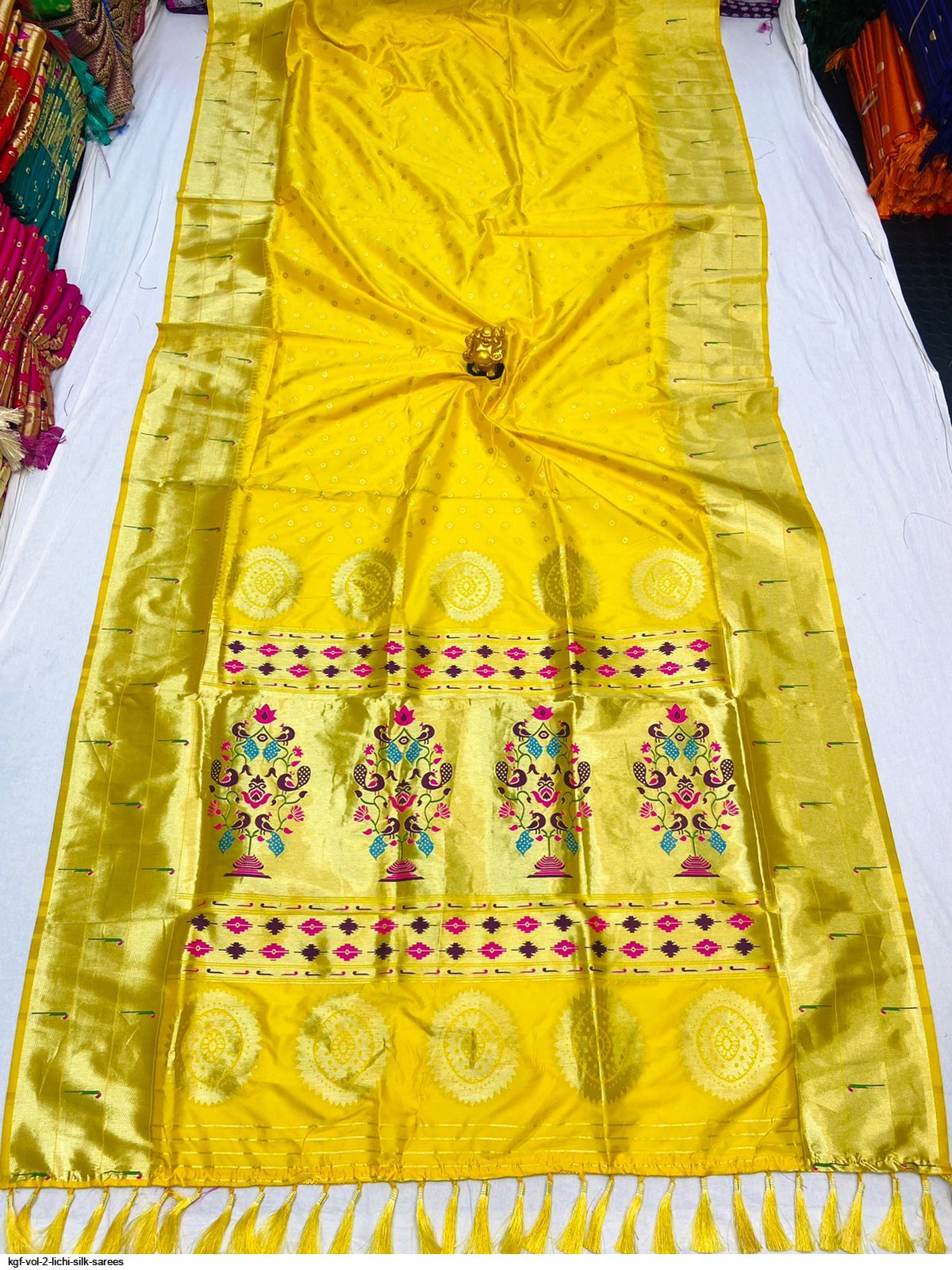 KGF VOL 2 LICHI SILK SAREES E