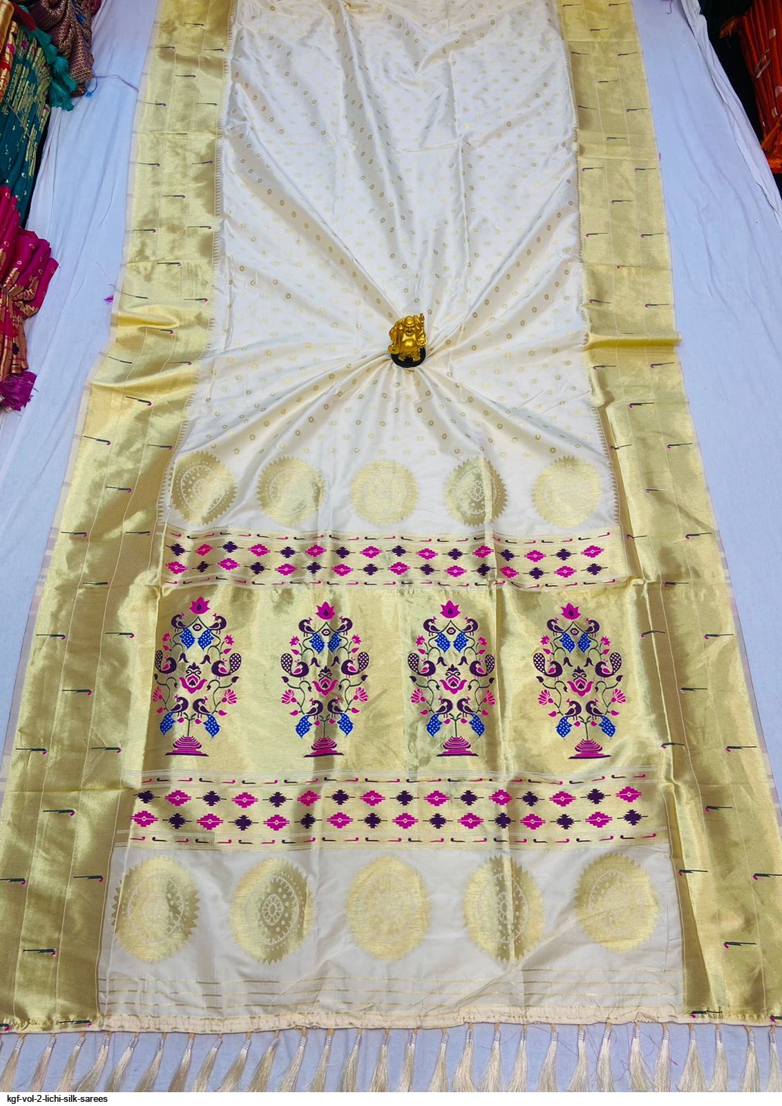 KGF VOL 2 LICHI SILK SAREES G