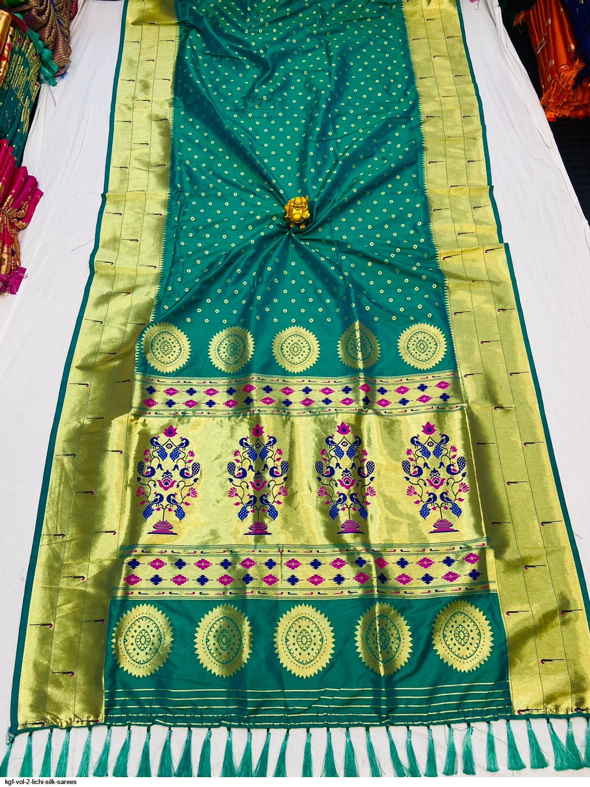 KGF VOL 2 LICHI SILK SAREES A