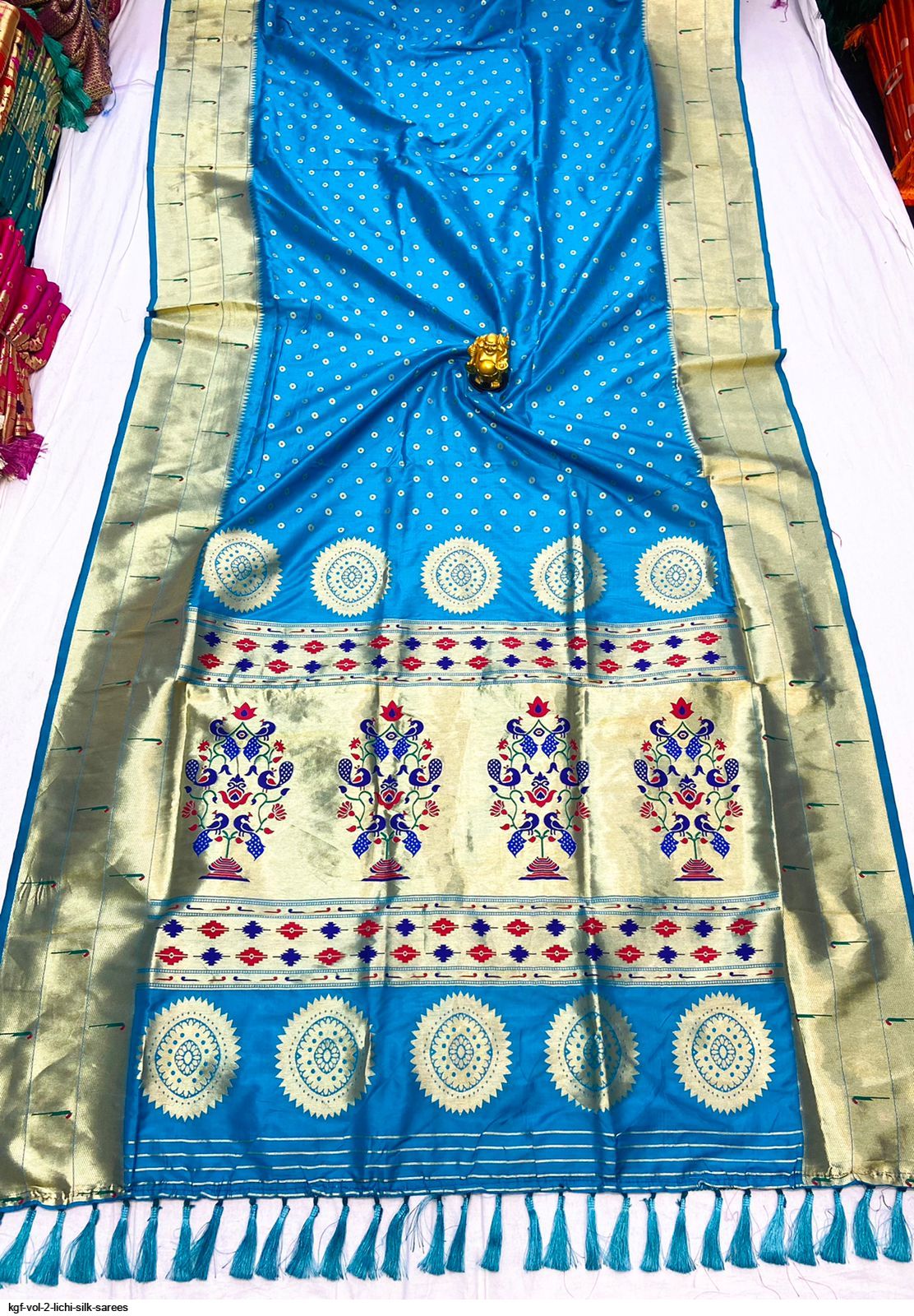 KGF VOL 2 LICHI SILK SAREES F