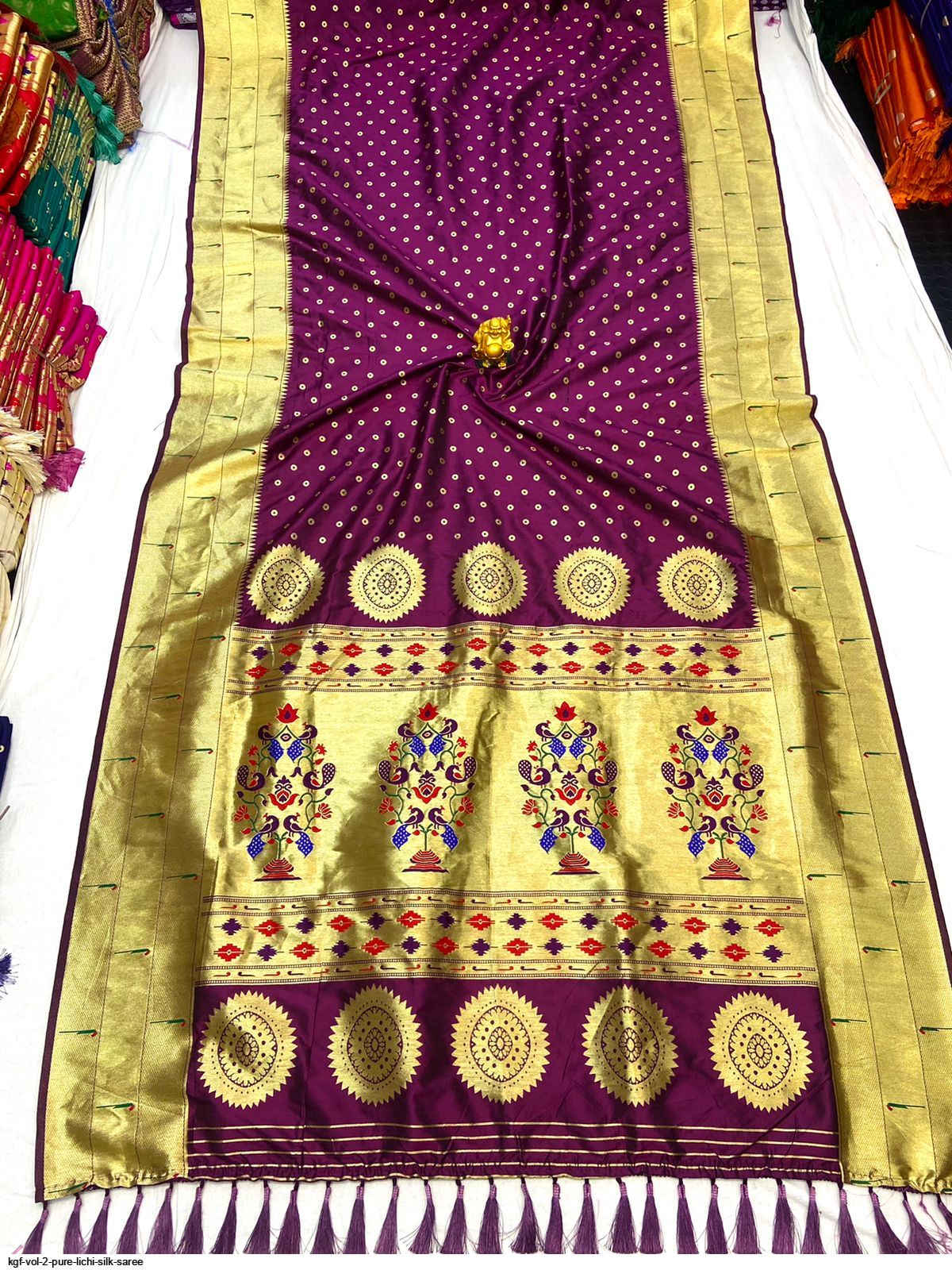 KGF VOL 2 PURE LICHI SILK SAREE G