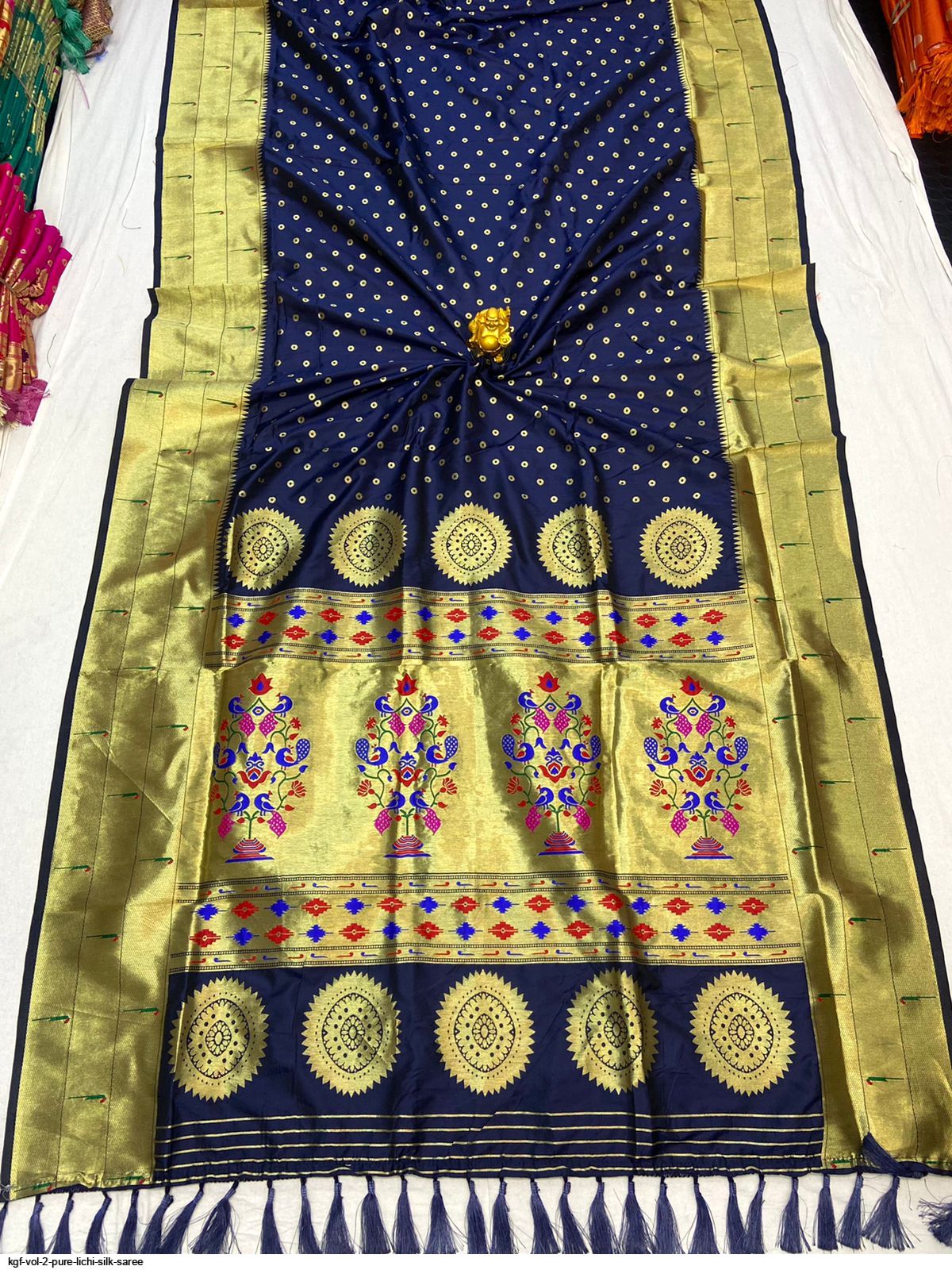 KGF VOL 2 PURE LICHI SILK SAREE B