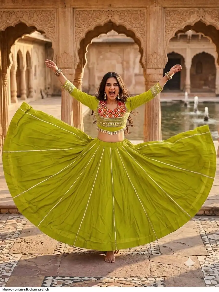 KHELIYO ROMAN SILK CHANIYA CHOLI 3