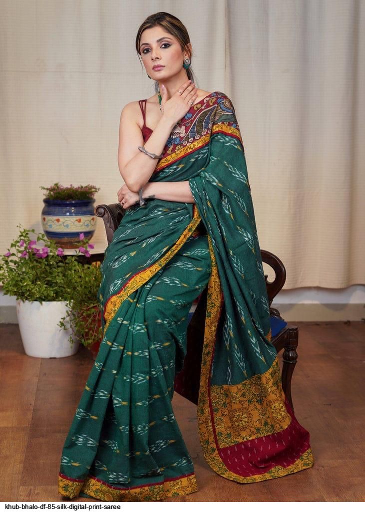 Khub bhalo df 85 silk digital print saree