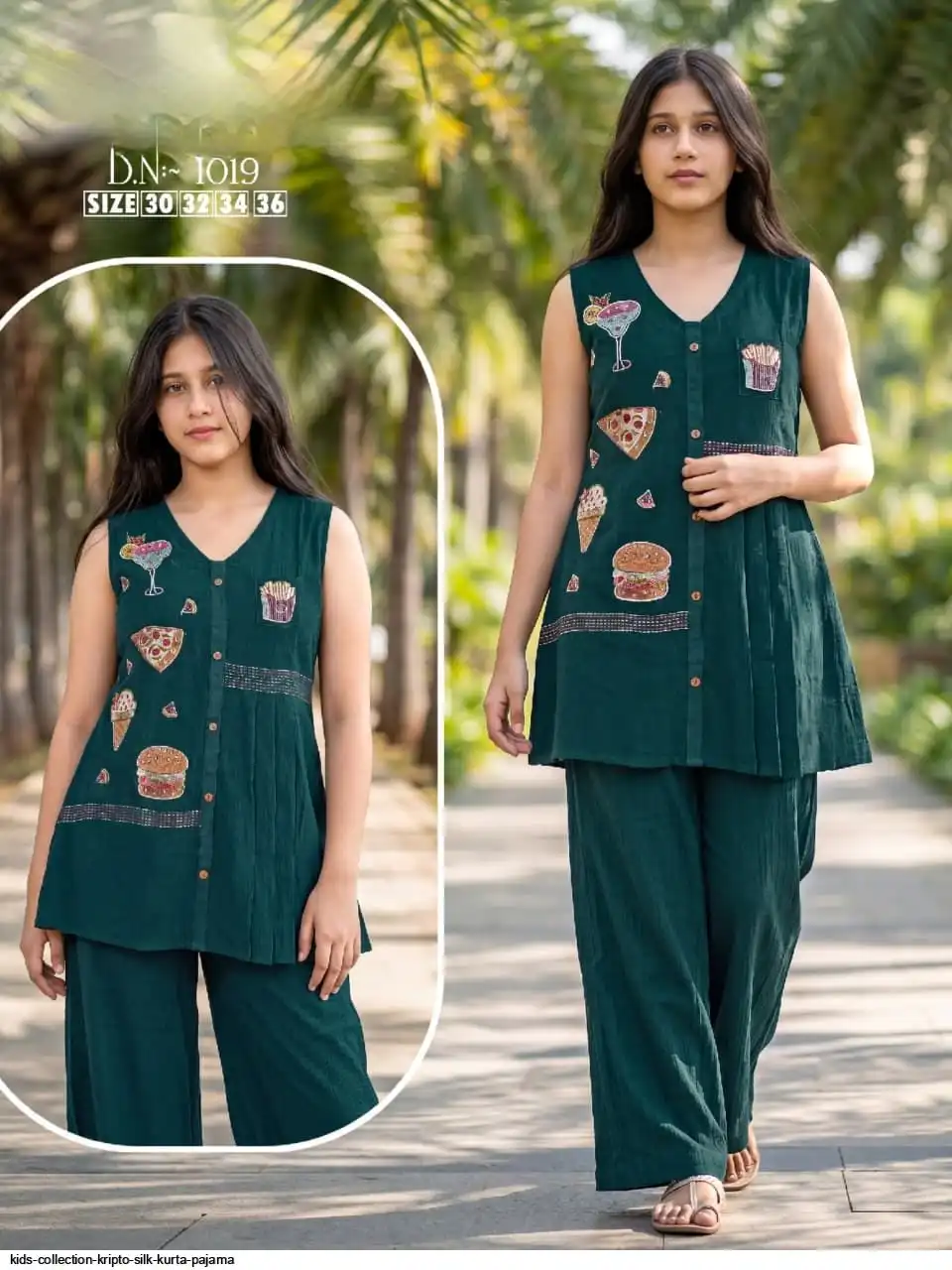 KIDS COLLECTION KRIPTO SILK KURTA PAJAMA 1019B