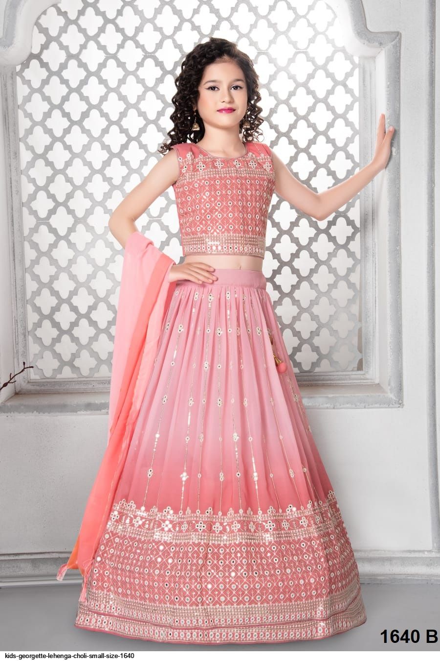 Wedding Vibe Frilled Red Lehenga Choli for Girls 0-5 yrs - VJV Now - India