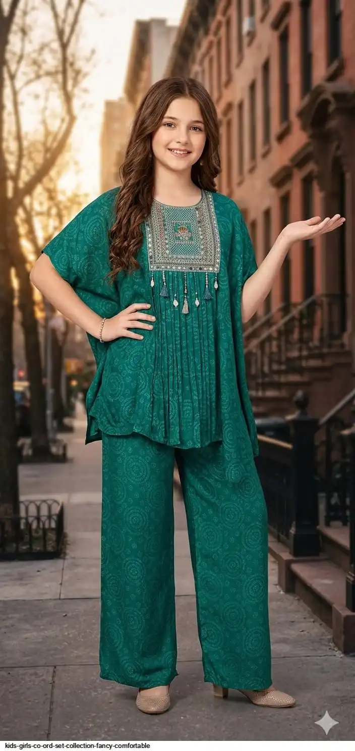KIDS GIRLS CO ORD SET COLLECTION FANCY COMFORTABLE C