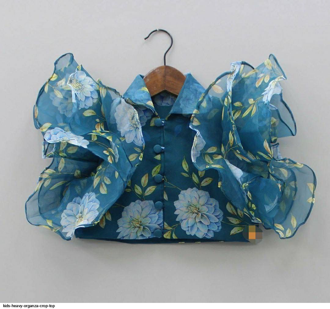 KIDS HEAVY ORGANZA CROP TOP