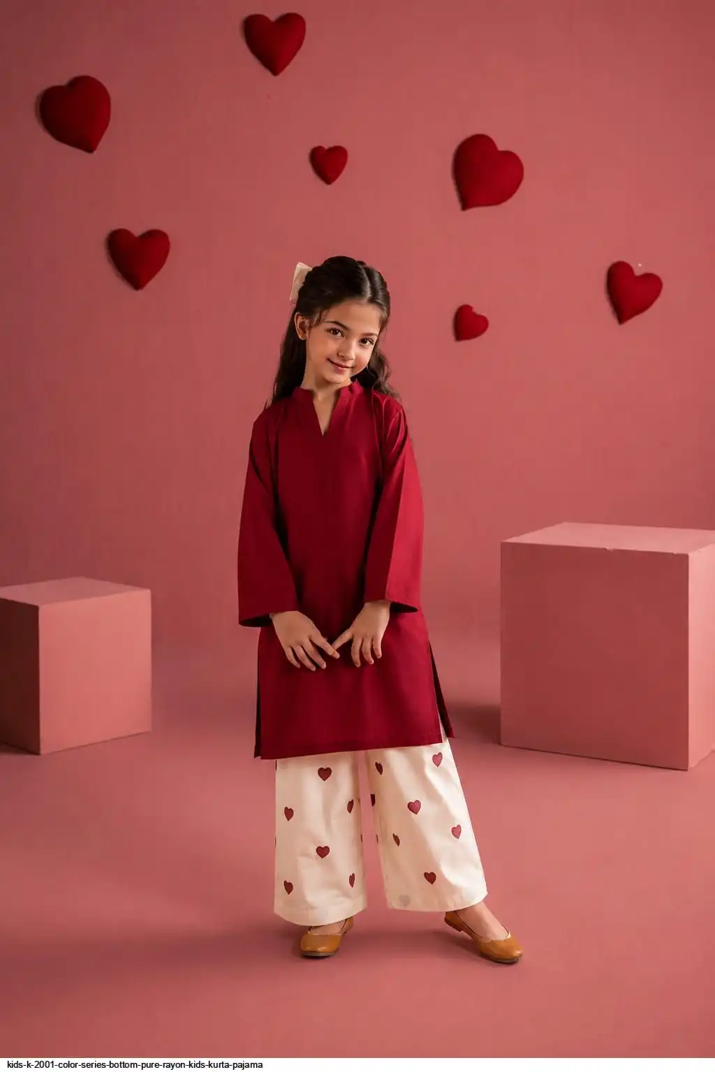 KIDS K 2001 COLOR SERIES BOTTOM PURE RAYON KIDS KURTA PAJAMA B