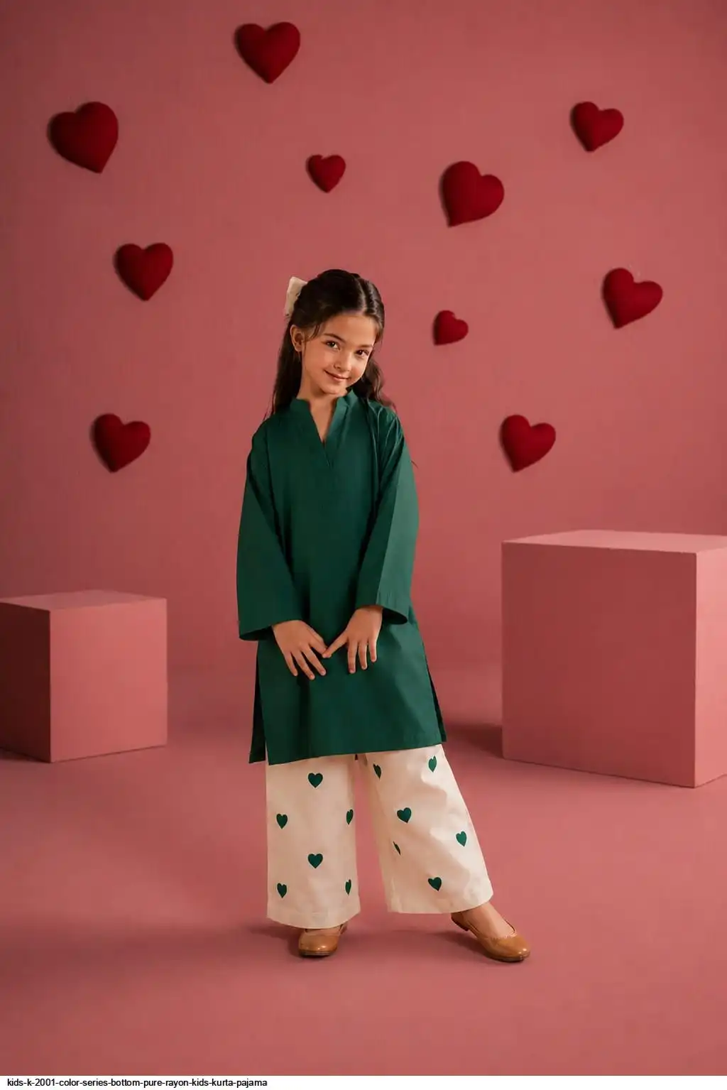 KIDS K 2001 COLOR SERIES BOTTOM PURE RAYON KIDS KURTA PAJAMA C